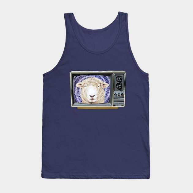 TV - Sheep Tank Top by blackphantasm